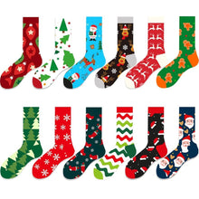 Cargar imagen en el visor de la Galería, 20✖️ Christmas Women&#39;s Socks Moose Tide Socks Christmas Tree Cotton Socks
