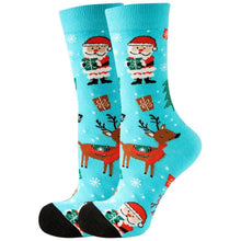 Laden Sie das Bild in den Galerie-Viewer, 20✖️ Christmas Women&#39;s Socks Moose Tide Socks Christmas Tree Cotton Socks
