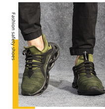 Cargar imagen en el visor de la Galería, zapatos de punta de acero para hombres zapatos de trabajo antipinchazos transpirables antigolpes | 808

