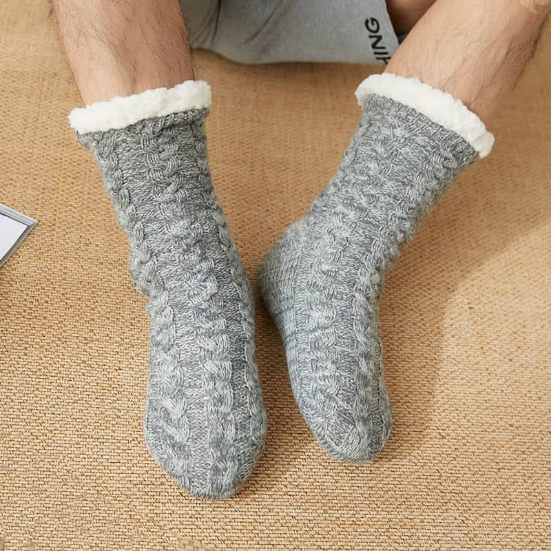2Pairs Floor Slipper Sock Thermal Socks Winter