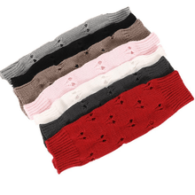 Charger l&#39;image dans la visionneuse de la galerie, 2 Pairs Knitted Arm Warmers Gloves Winter Long Thumb Hole Gloves Mittens for Women and Men
