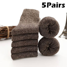 Load image into Gallery viewer, 5Pairs Wool Sock  Plush Boots Tube Sock
