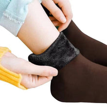 Cargar imagen en el visor de la Galería, 5 Pack Men Women Socks Add Velvet Solid Winter Warm  Snow Socks Thickened Socks
