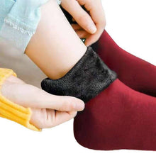 Cargar imagen en el visor de la Galería, 5 Pack Men Women Socks Add Velvet Solid Winter Warm  Snow Socks Thickened Socks
