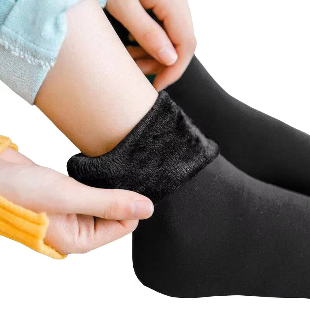 5 Pack Men Women Socks Add Velvet Solid Winter Warm  Snow Socks Thickened Socks