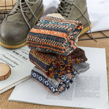 Charger l&#39;image dans la visionneuse de la galerie, 5-Pairs Wool Socks Winter Warm Cozy Athletic Socks Long Socks
