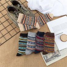 Charger l&#39;image dans la visionneuse de la galerie, 5-Pairs Wool Socks Winter Warm Cozy Athletic Socks Long Socks
