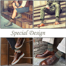 Charger l&#39;image dans la visionneuse de la galerie, 5-Pairs Wool Socks Winter Warm Cozy Athletic Socks Long Socks
