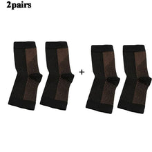 Carica l&#39;immagine nel visualizzatore Galleria, 5pair Compression Socks  Copper Infused Magnetic Foot Support
