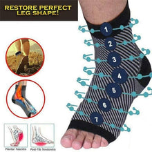 Load image into Gallery viewer, 5pair Compression Socks  Copper Infused Magnetic Foot Support
