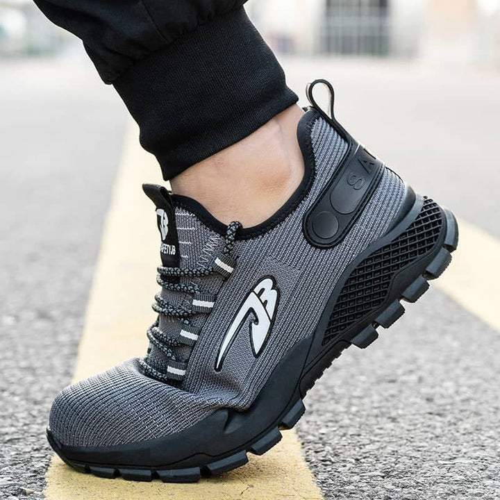 Black work shoes Steel Toe Shoes Anti-puncture Work Shoes Anti-smash Breathable | 667