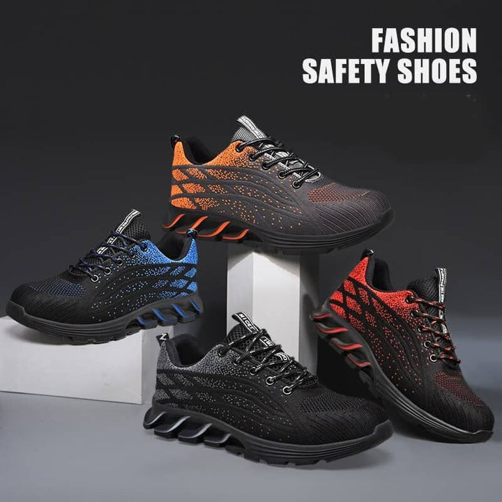 Branded safety shoes Safety Shoes Slip Resistant FASHION STEEL TOE SNEAKERS | 6785
