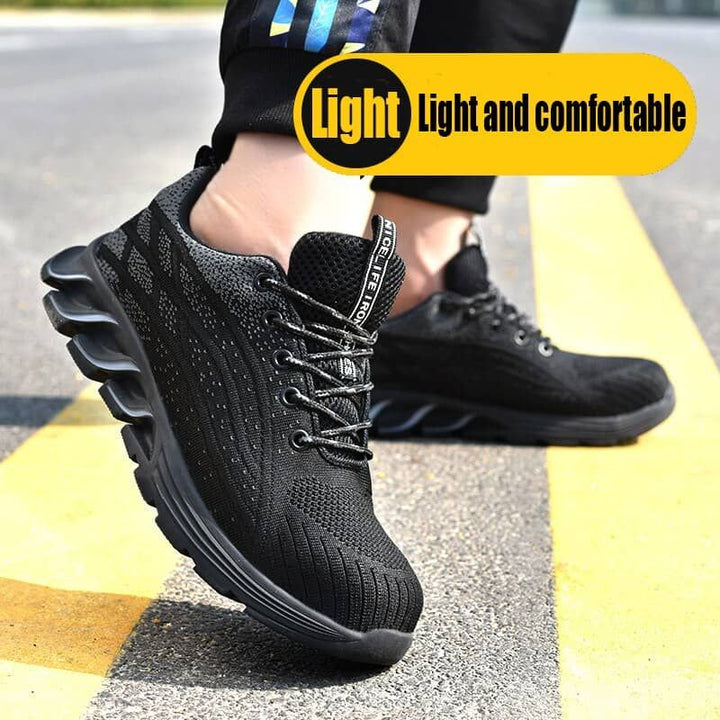Branded safety shoes Safety Shoes Slip Resistant FASHION STEEL TOE SNEAKERS | 6785
