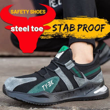 Cargar imagen en el visor de la Galería, Breathable Steel Toe Cap Work Shoes | 519
