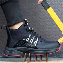 Laden Sie das Bild in den Galerie-Viewer, Extra wide work boot Size15 Safety shoes for men Fashion Steel Toe Work Sneakers | 030
