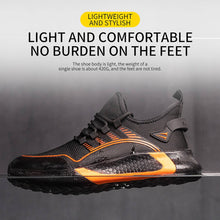 Cargar imagen en el visor de la Galería, Indestructible Safety Shoes Light Non-Slip Breathable Shoes Steel Toe Puncture Proof | ABL109
