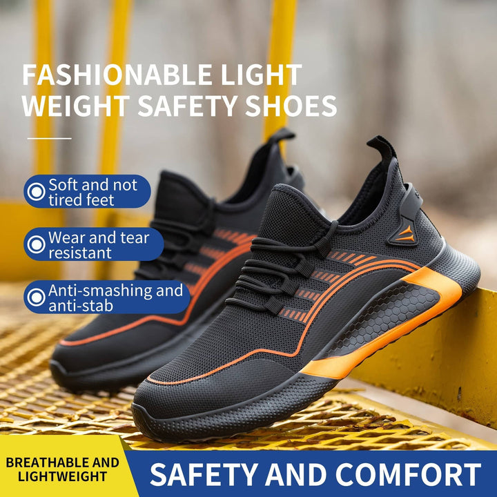 Indestructible Safety Shoes Light Non-Slip Breathable Shoes Steel Toe Puncture Proof | ABL109