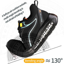 Laden Sie das Bild in den Galerie-Viewer, Indestructible Safety Shoes Light Non-Slip Shoes Steel Toe Puncture Proof | JB9191
