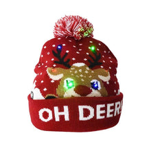 Laden Sie das Bild in den Galerie-Viewer, LED Christmas Hat Sweater Knitted Beanie
