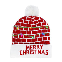 Carica l&#39;immagine nel visualizzatore Galleria, LED Christmas Hat Sweater Knitted Beanie
