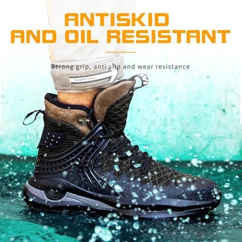 TEENRO Large size work boot fashion steel toe boot | FZ66