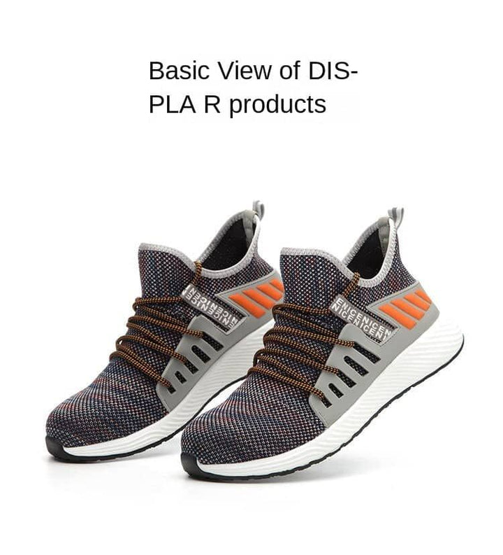 Men's Attack Shield and Anti-Stab Breathable Soft Four Seasons Non-Slip Protective Footwear Safety Shoes Work Shoes LD591