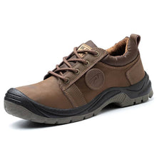 Cargar imagen en el visor de la Galería, Men&#39;s Leather Shoes Steel Toe Teenro Industrial Shoe | 009
