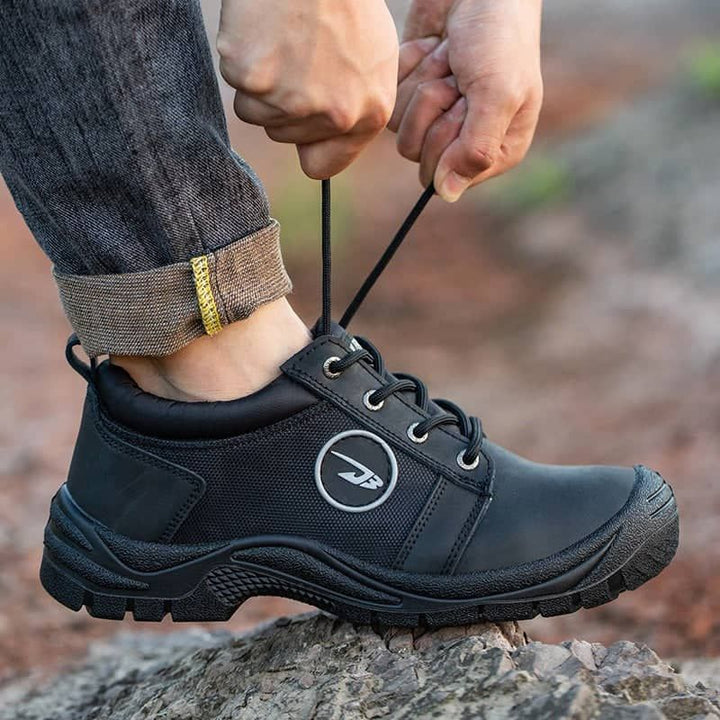 Men's Leather Shoes Steel Toe Teenro Industrial Shoe | 009