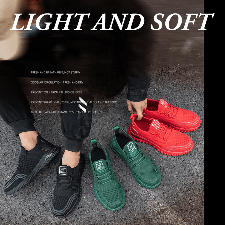 Men's Women's Fashion Work Shoe Low Composite steel toe boot | 786