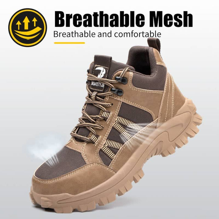Men's Women's Steel Toe Shoes Anti-puncture Work Shoes Anti-smash Breathable | JB665