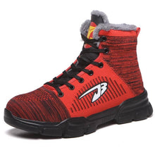 Charger l&#39;image dans la visionneuse de la galerie, Men&#39;s steel toe boots Extra wide work boot work safety shoes non-slip puncture-proof | Teenro 907

