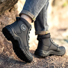 Carica l&#39;immagine nel visualizzatore Galleria, Men work boots Waterproof Indestructible Steel Toe boots | ZS009
