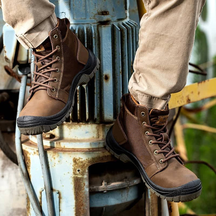 Men work boots Waterproof Indestructible Steel Toe boots | ZS009