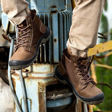 Laden Sie das Bild in den Galerie-Viewer, Men work boots Waterproof Indestructible Steel Toe boots | ZS009

