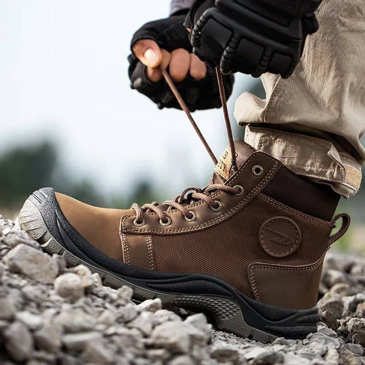 Men work boots Waterproof Indestructible Steel Toe boots | ZS009