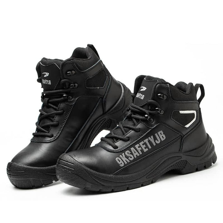 Mens leather work boots Waterproof steel toe boots Indestructible boots | JBZS013