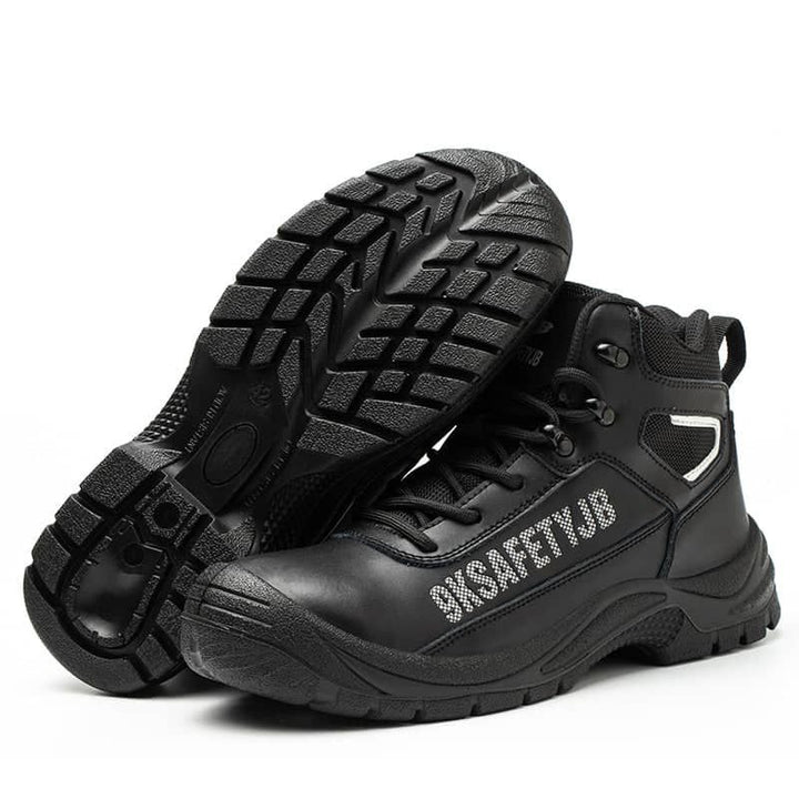 Mens leather work boots Waterproof steel toe boots Indestructible boots | JBZS013