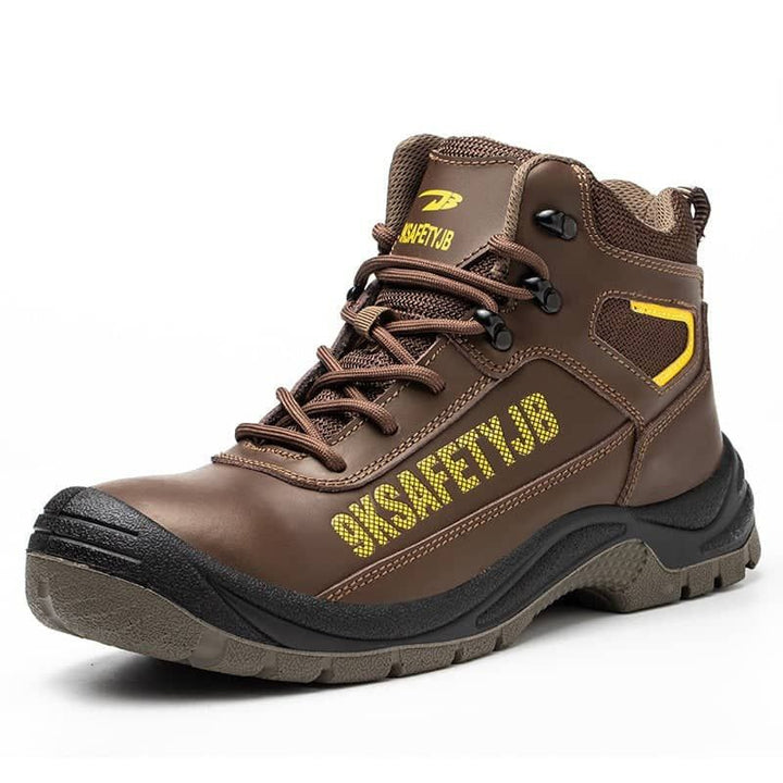 Mens leather work boots Waterproof steel toe boots Indestructible boots | JBZS013