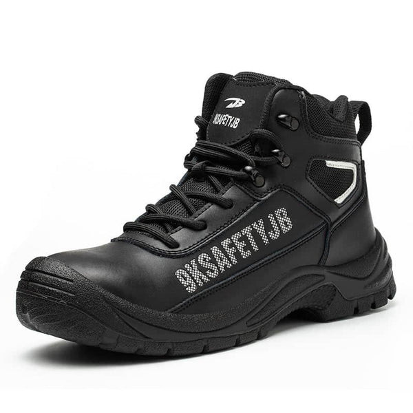 Mens leather work boots Waterproof steel toe boots Indestructible boots | JBZS013
