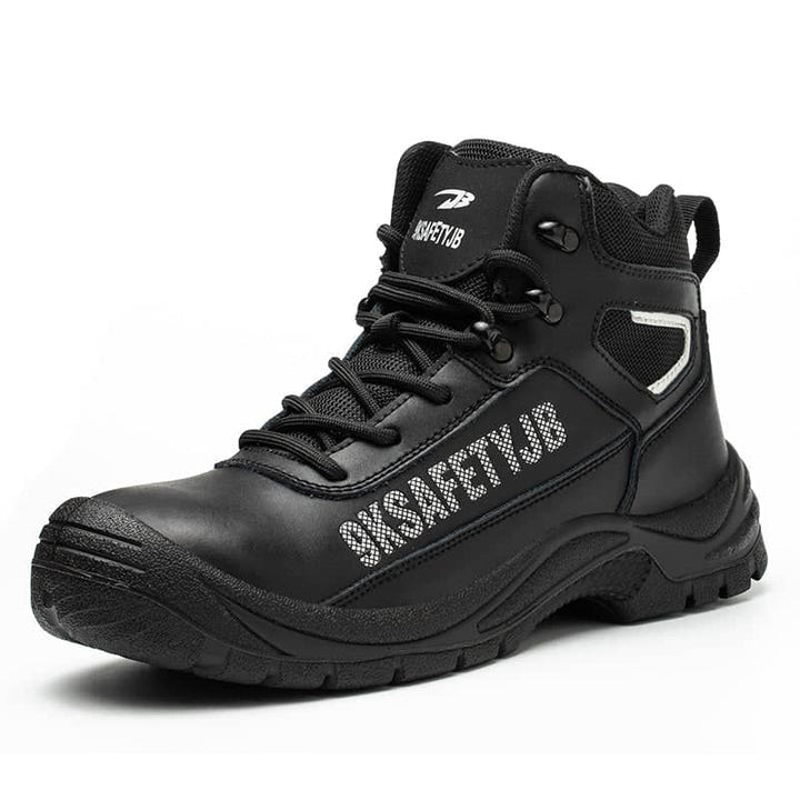 Mens leather work boots Waterproof steel toe boots Indestructible boots | JBZS013