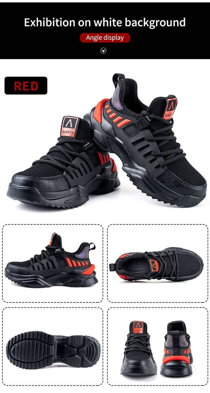Safety Boots with Steel Toe Lightweight and Durable Protective Footwear fashion steel toe sneakers |026