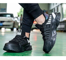 Cargar imagen en el visor de la Galería, Safety Boots with Steel Toe Lightweight and Durable Protective Footwear fashion steel toe sneakers |026
