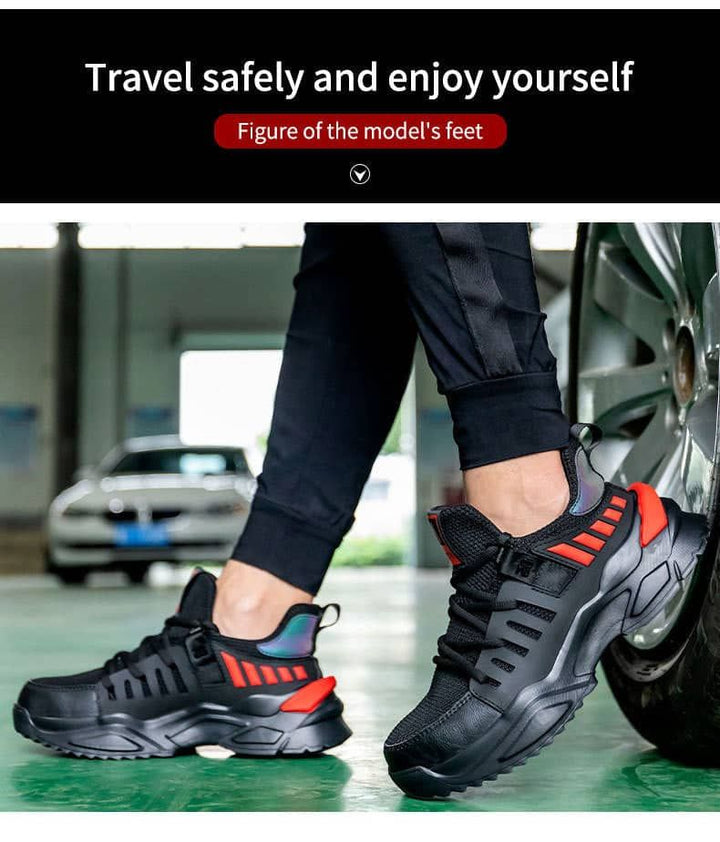 Safety Boots with Steel Toe Lightweight and Durable Protective Footwear fashion steel toe sneakers |026