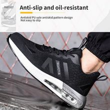 Cargar imagen en el visor de la Galería, Steel Toe Shoes for Safety Work Shoes Slip Air Cushion Tennis Shoes 9KV | JB9192
