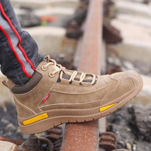 Laden Sie das Bild in den Galerie-Viewer, Steel toe muck boots Work Boots for Slip On Safety Shoes Static | RYDER985
