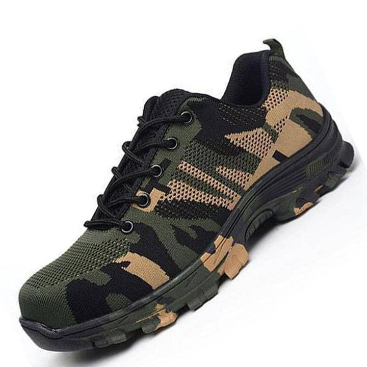 Teenron On Slip Shoes Safety Shoes Camouflage Color Work Shoes Indestructible | 526 - teenro