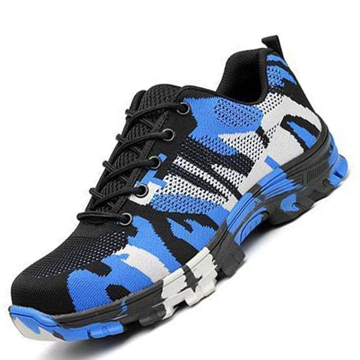 Teenron On Slip Shoes Safety Shoes Camouflage Color Work Shoes Indestructible | 526 - teenro