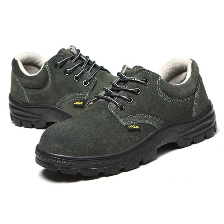 Teenro Steel Toe Cap Green Utility Shoes
