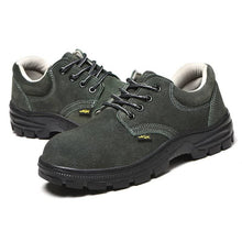 Load image into Gallery viewer, Teenro Steel Toe Cap Green Utility Shoes
