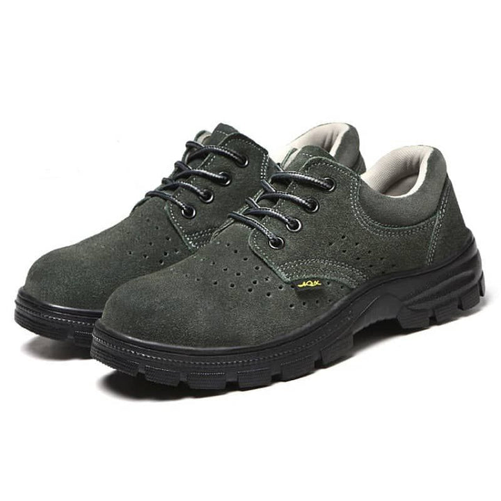 Teenro Steel Toe Cap Green Utility Shoes
